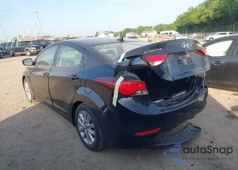 2015 Hyundai Elantra Se from USA, damaged, VIN 5NPDH4AE9FH589153